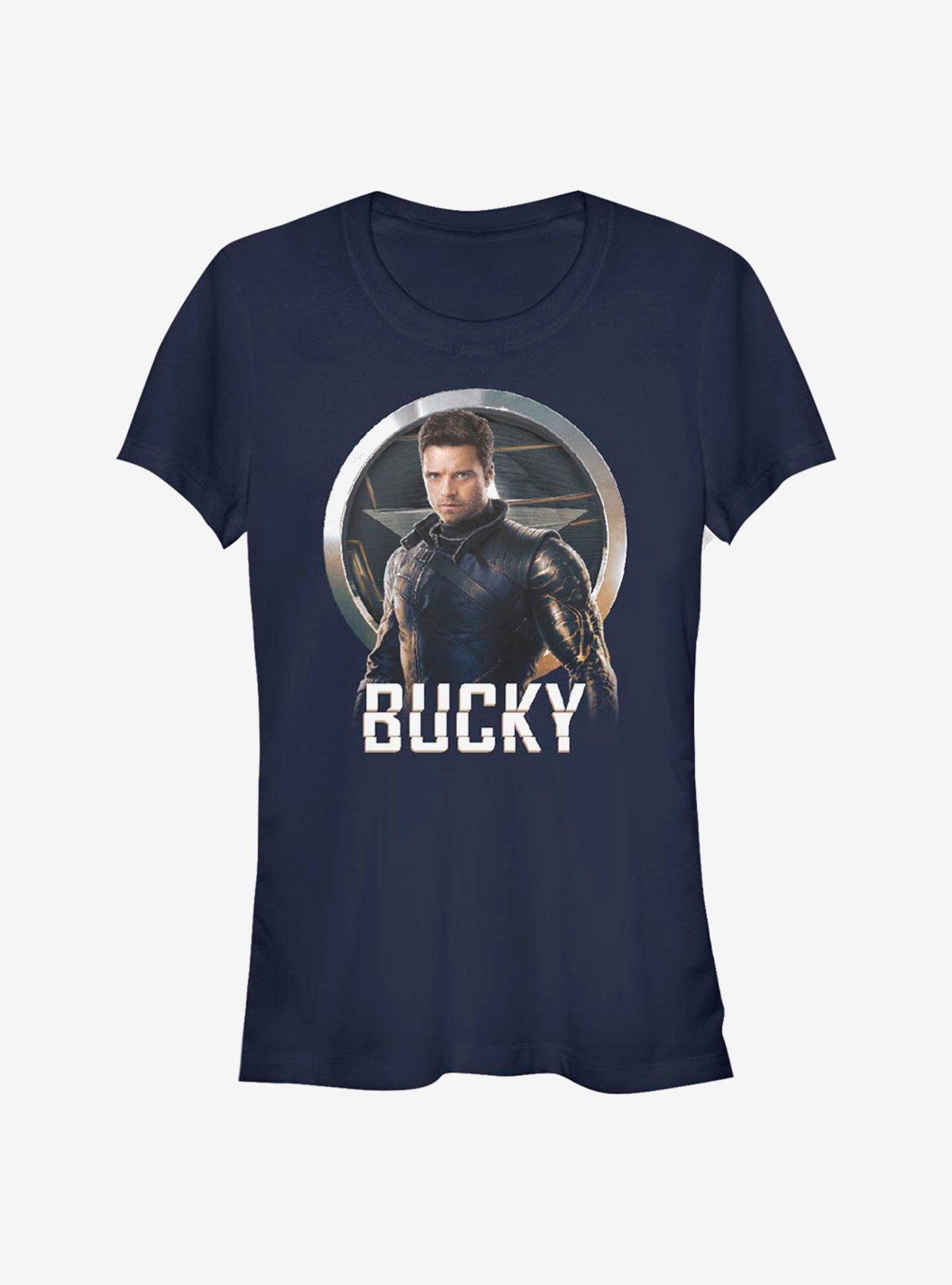 Marvel The Falcon And The Winter Soldier Bucky Emblem Girls T-Shirt, , hi-res