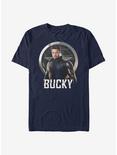 Marvel The Falcon And The Winter Soldier Bucky Emblem T-Shirt, NAVY, hi-res