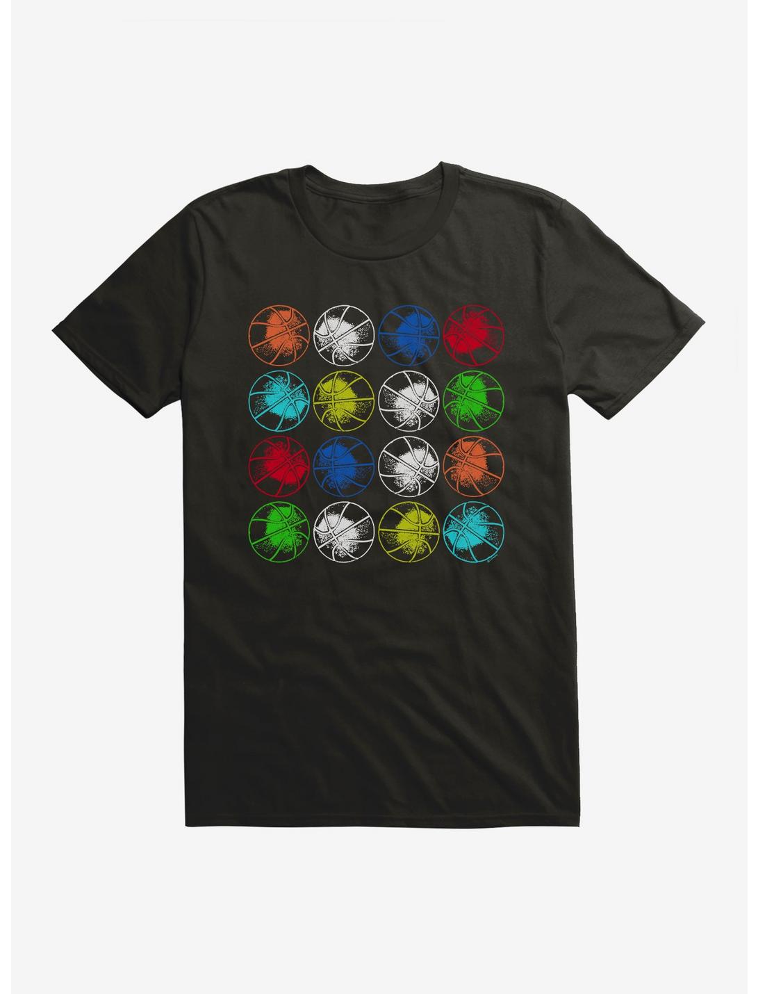 iCreate Colorful Basketballs T-Shirt, , hi-res