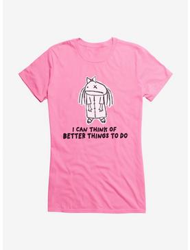 iCreate I Can Think Of Better Things To Do Girls T-Shirt, , hi-res