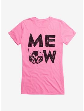 iCreate Meow Cat Face Girls T-Shirt, , hi-res