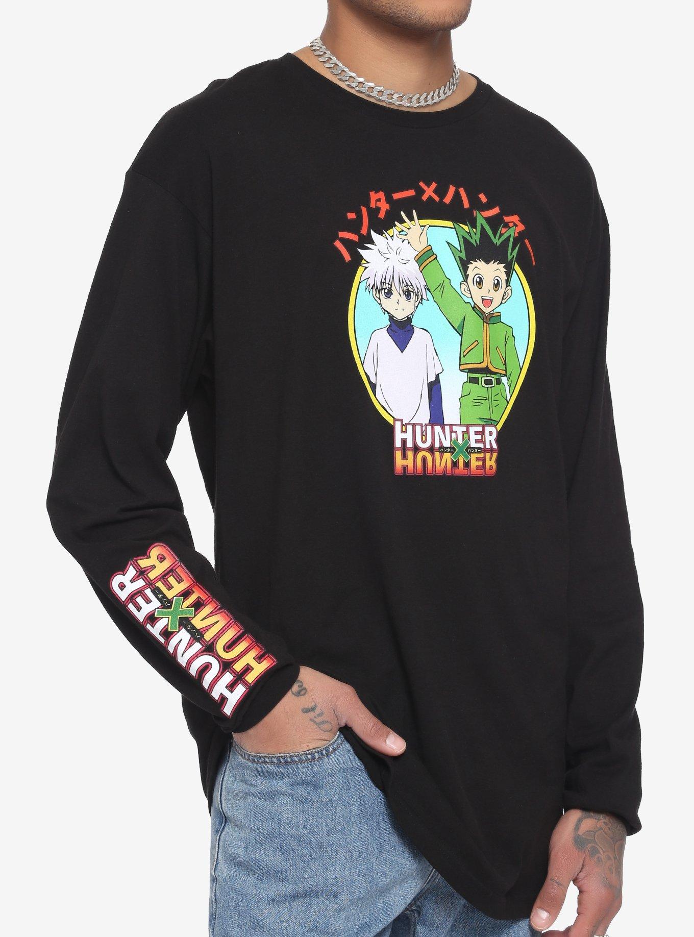 Hunter X Hunter Gon & Killua Hunter Association Long-Sleeve T-Shirt, BLACK, hi-res