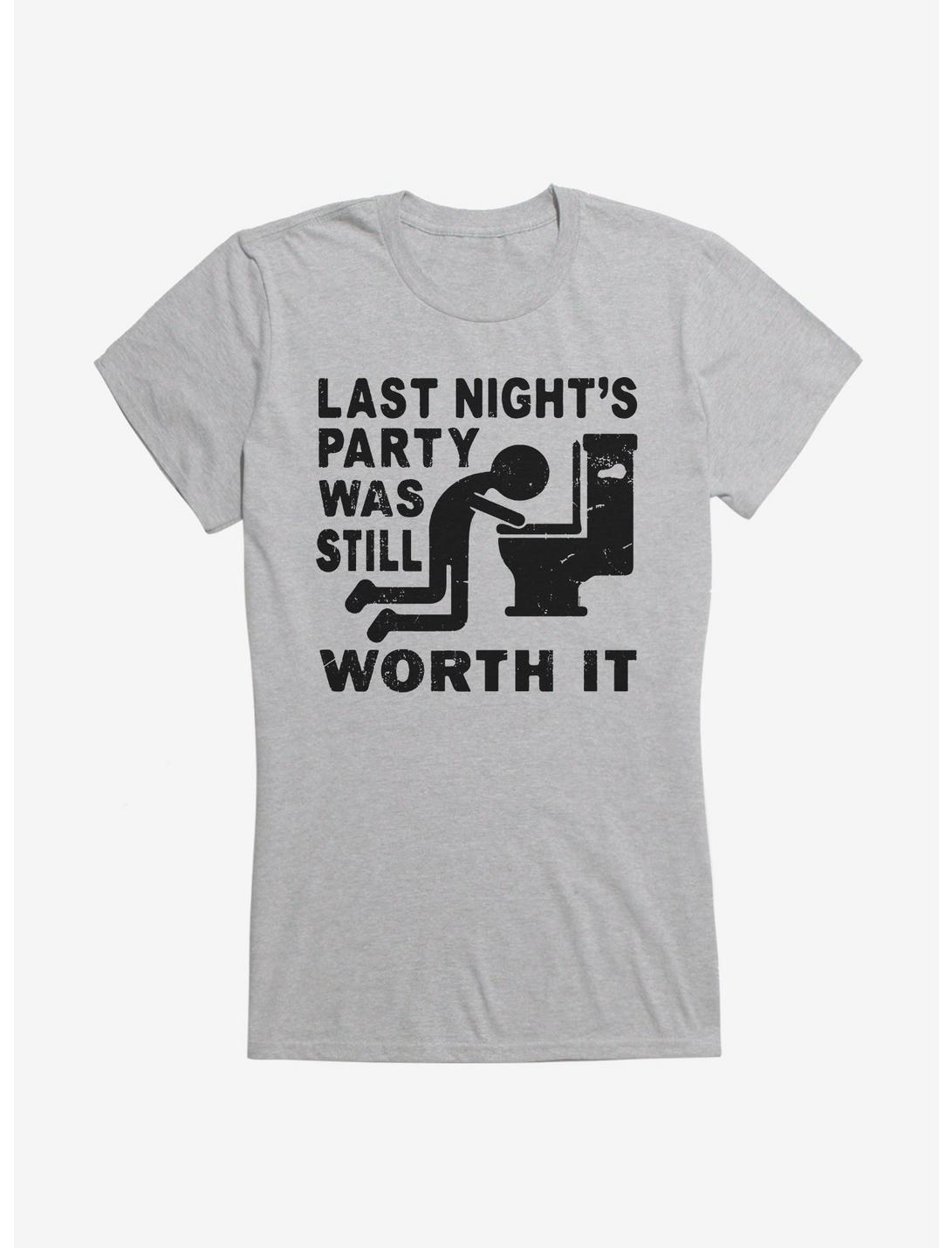iCreate Last Night's Party Was Still Worth It Girls T-Shirt, , hi-res