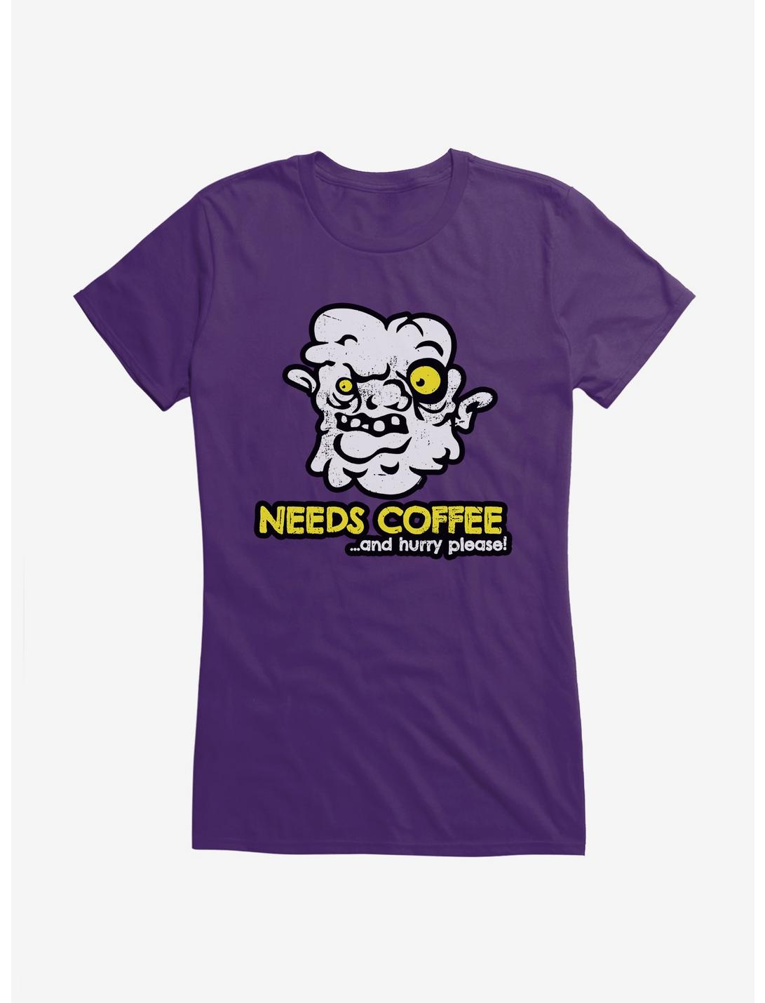 iCreate Needs Coffee And Hurry Please Girls T-Shirt, , hi-res