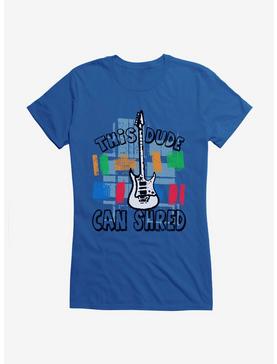iCreate This Dude Can Shred Guitar Girls T-Shirt, , hi-res