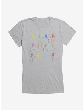 iCreate Colorful Dancing Skeletons Girls T-Shirt, , hi-res