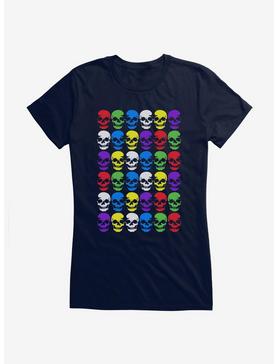 iCreate Colorful Skull Rows Girls T-Shirt, , hi-res