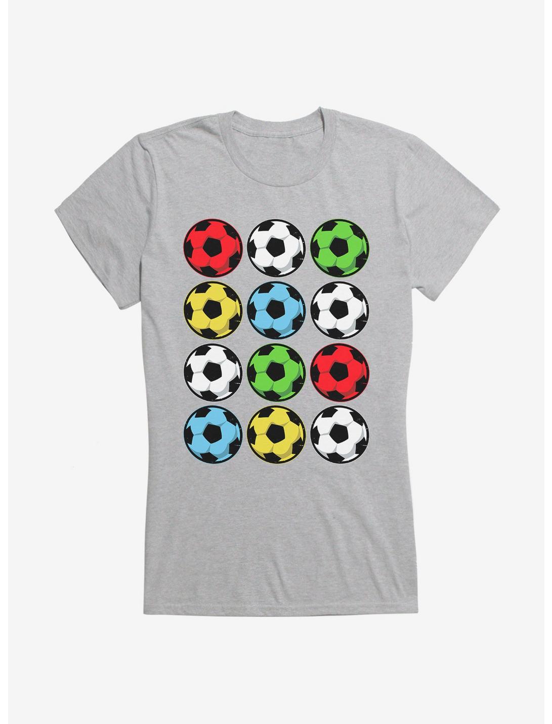 iCreate Colorful Soccer Balls Girls T-Shirt, , hi-res