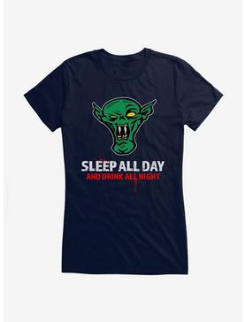 iCreate Sleep All Day Drink All Night Girls T-Shirt, , hi-res