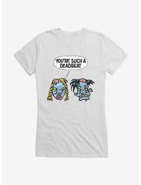 iCreate You?re A Deadbeat Zombie Husband Girls T-Shirt, , hi-res