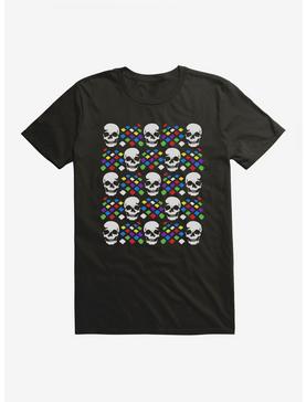iCreate Screen Print Skull Checkerboard T-Shirt, , hi-res