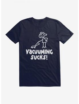iCreate Vacuuming Sucks Stick Figure T-Shirt, , hi-res