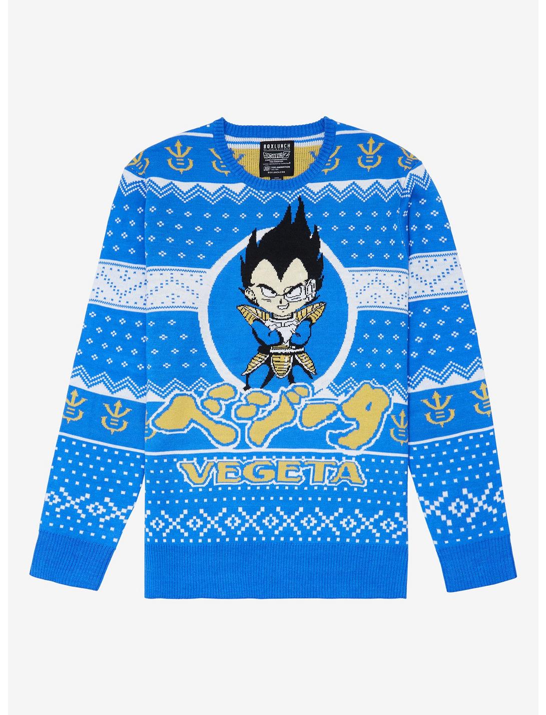Dragon Ball Z Vegeta Holiday Sweater - BoxLunch Exclusive, MULTI, hi-res