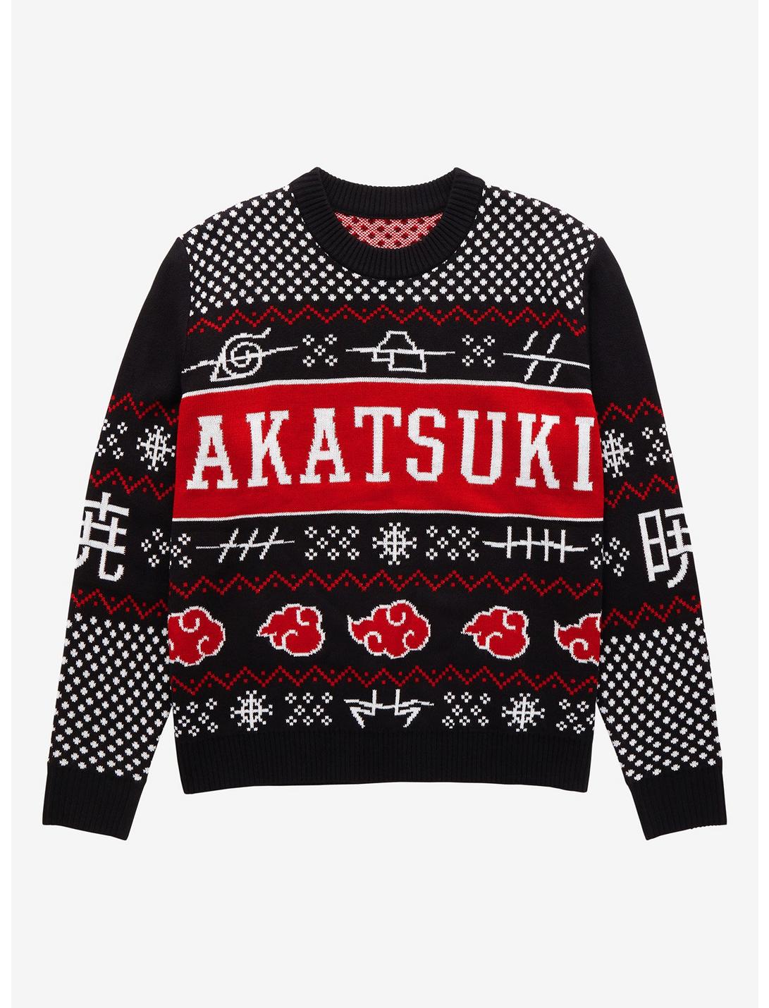 Naruto Shippuden Akatsuki Holiday Sweater - BoxLunch Exclusive, MULTI, hi-res