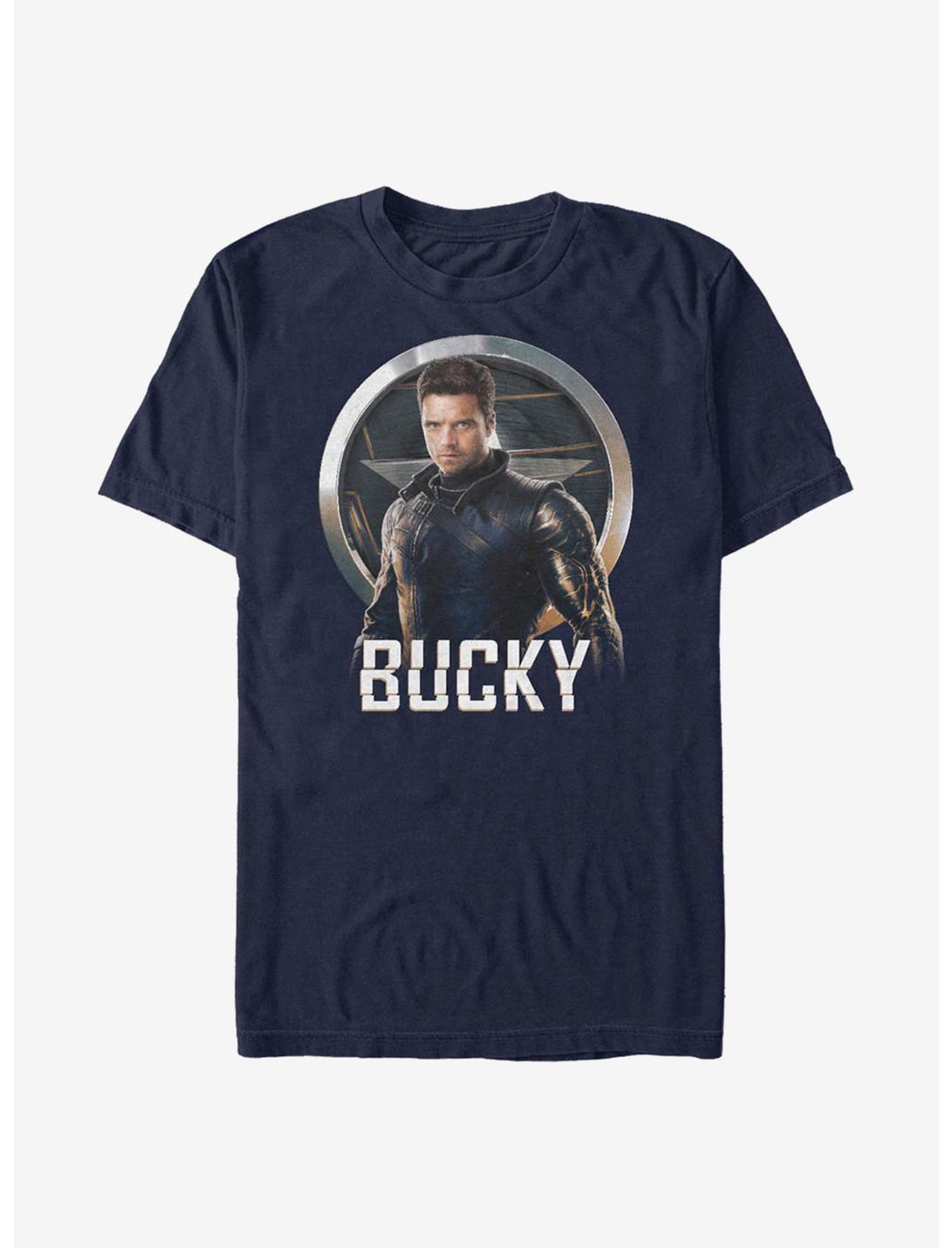 Marvel The Falcon And The Winter Soldier Bucky T-Shirt, NAVY, hi-res