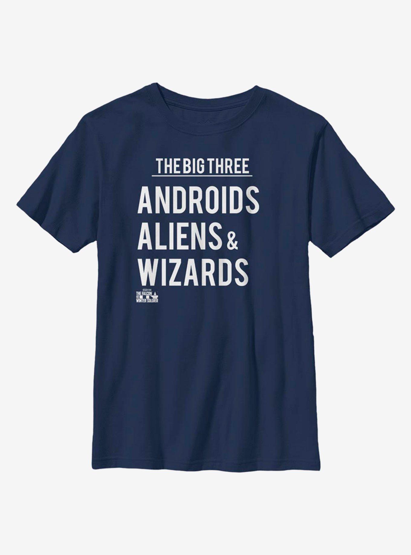 Marvel The Falcon And The Winter Soldier The Big Three Youth T-Shirt, , hi-res