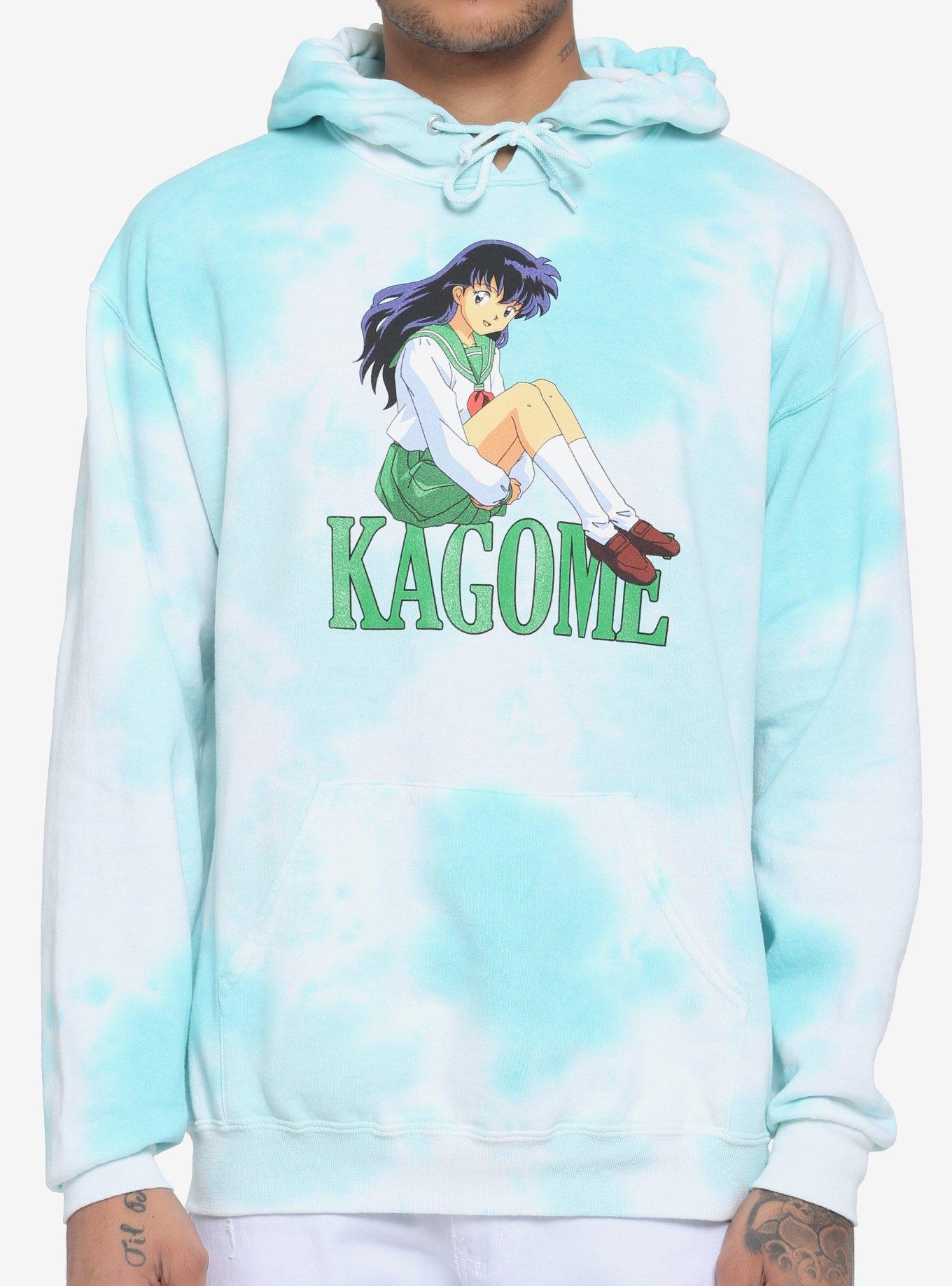 InuYasha Kagome Teal Tie-Dye Hoodie, MULTI, hi-res