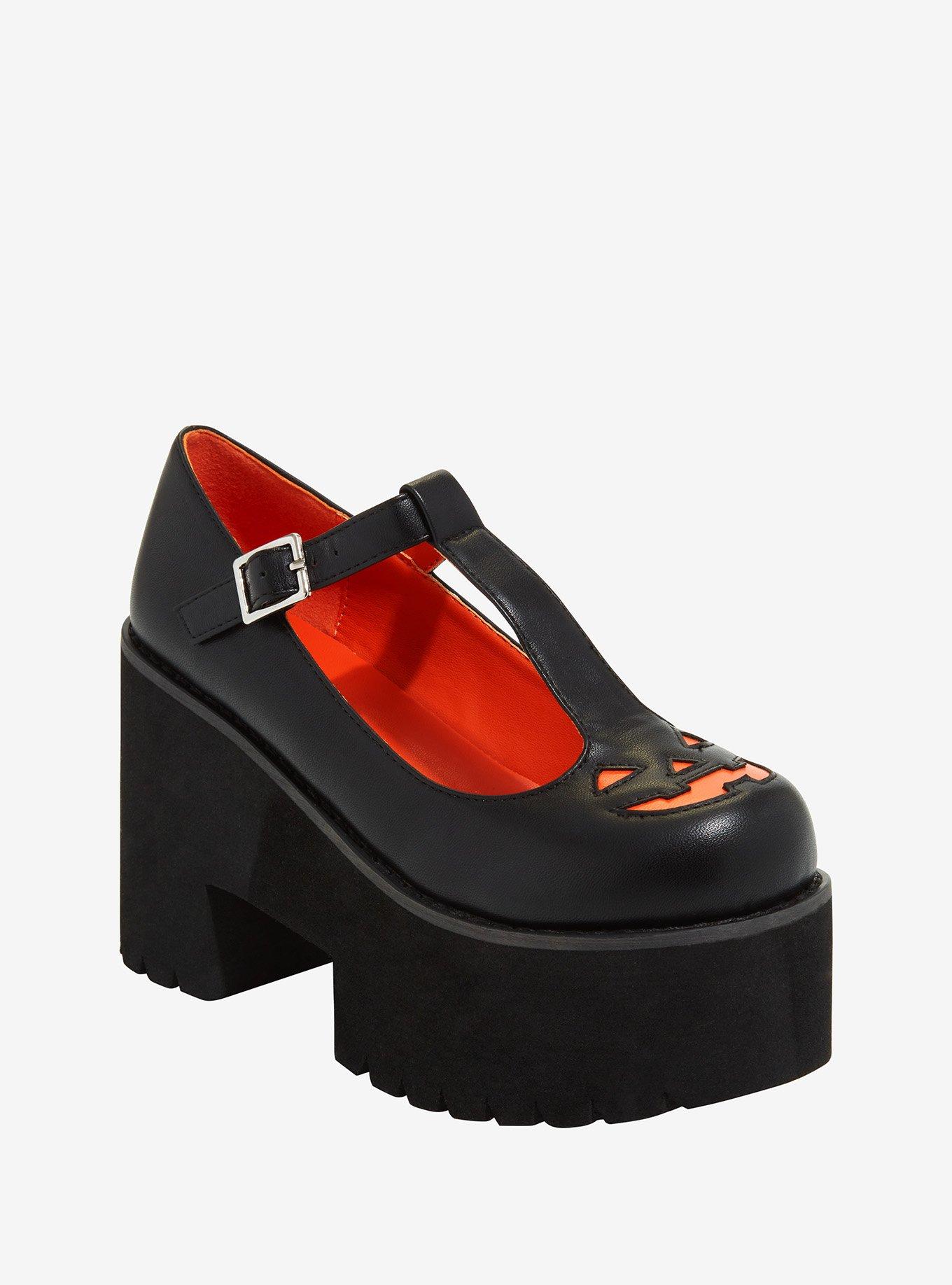 Pumpkin T-Strap Platform Mary Janes, MULTI, hi-res