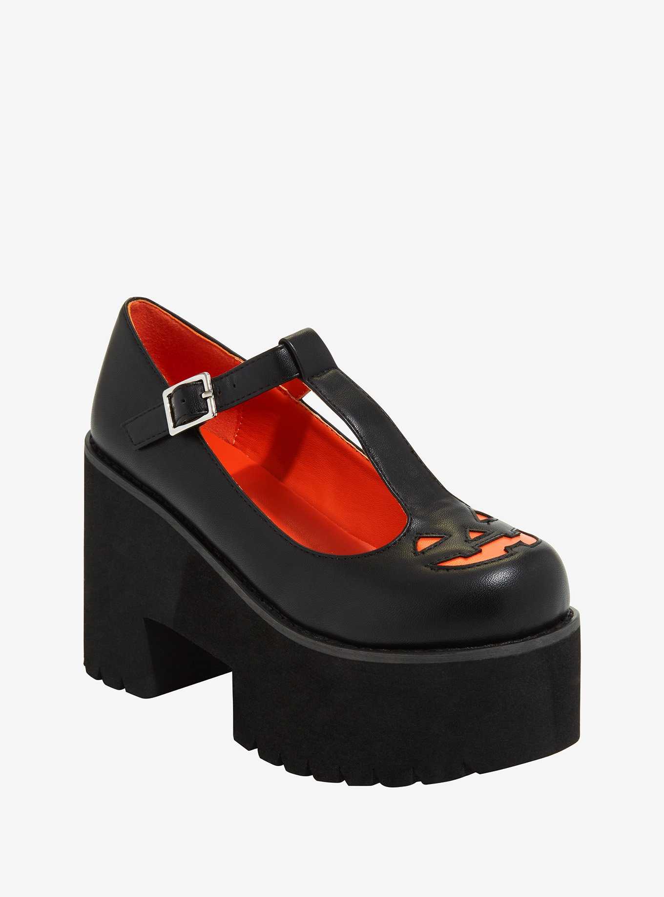 Pumpkin T-Strap Platform Mary Janes, , hi-res