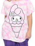 My Melody Ice Cream Tie-Dye Boyfriend Fit Girls T-Shirt Plus Size, MULTI, hi-res
