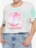 Sanrio Ice Cream Kawaii Tokyo Crop Girls Tie-Dye T-Shirt Plus Size, MULTI, hi-res