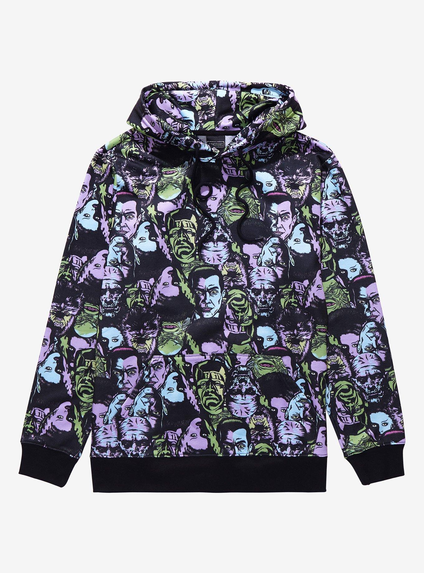 Monster face clearance hoodie