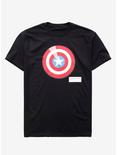 Marvel Captain America Shield T-Shirt - BoxLunch Exclusive, BLACK, hi-res