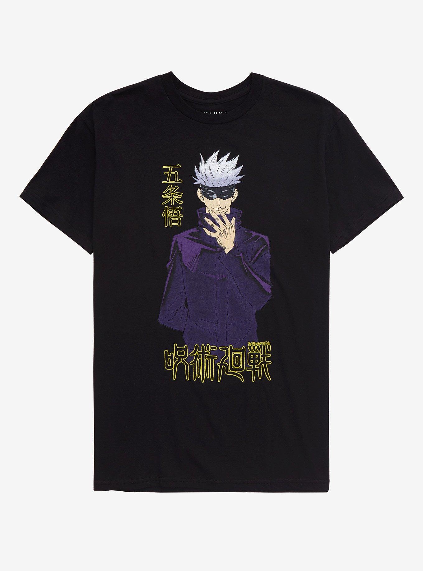 Jujutsu Kaisen Satoru Gojo T-Shirt - BoxLunch Exclusive, BLACK, hi-res