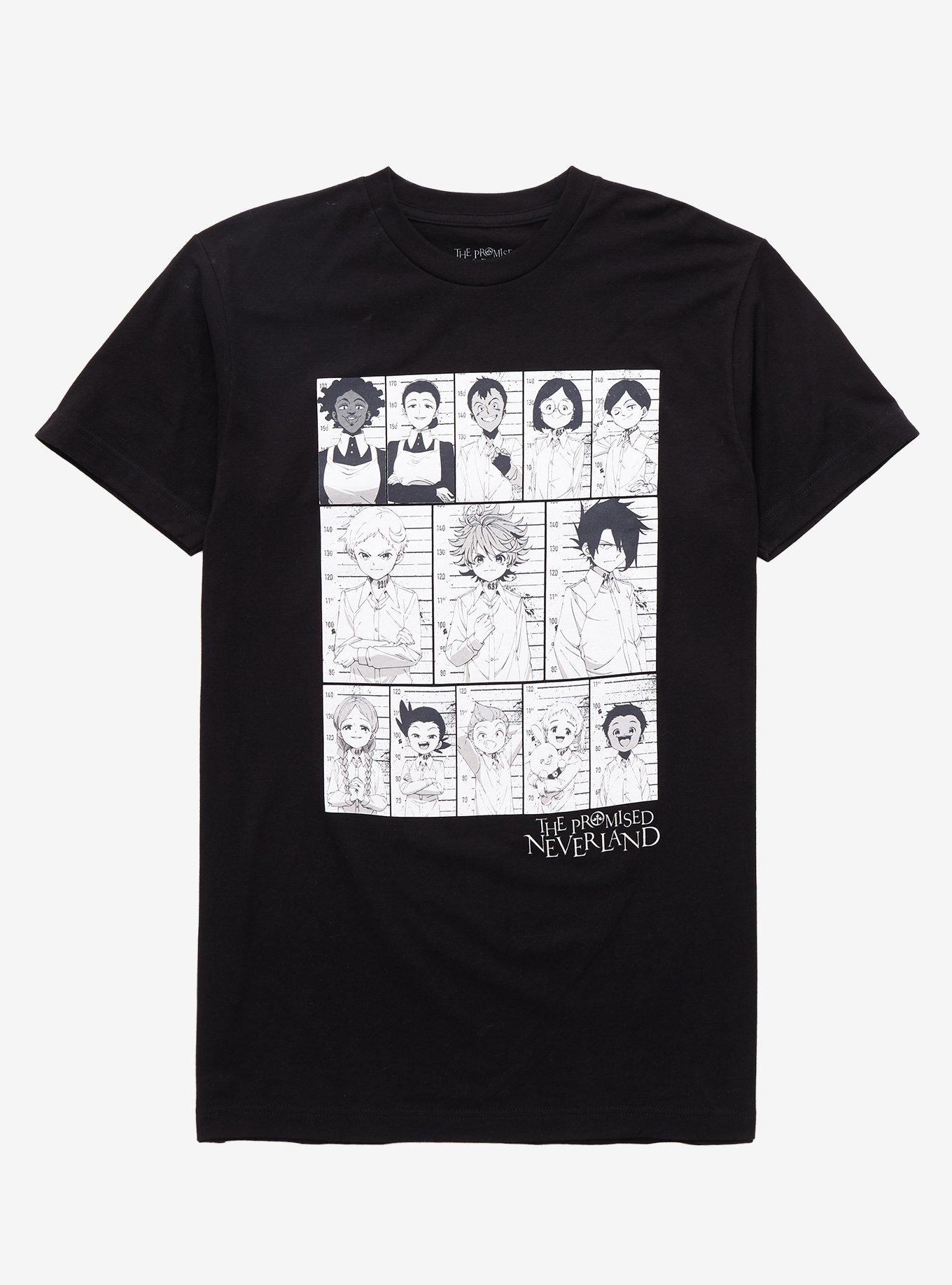 The Promised Neverland Grace Field House Group T-Shirt - BoxLunch Exclusive, BLACK, hi-res