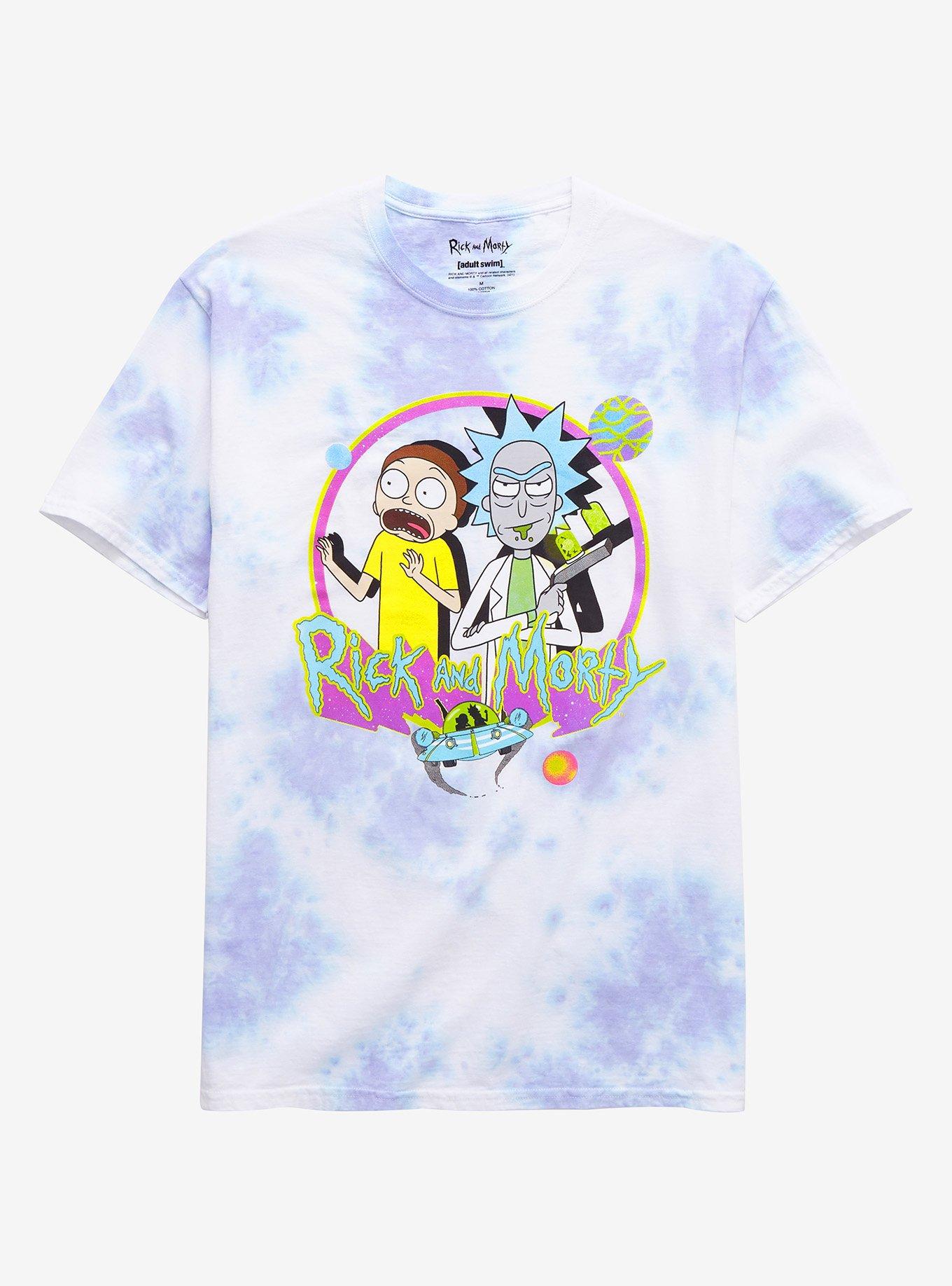 Tie dye rick clearance and morty sweatshirt