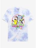 Rick & Morty Character Portrait Logo Women's Tie-Dye T-Shirt - BoxLunch Exclusive, TIE DYE, hi-res