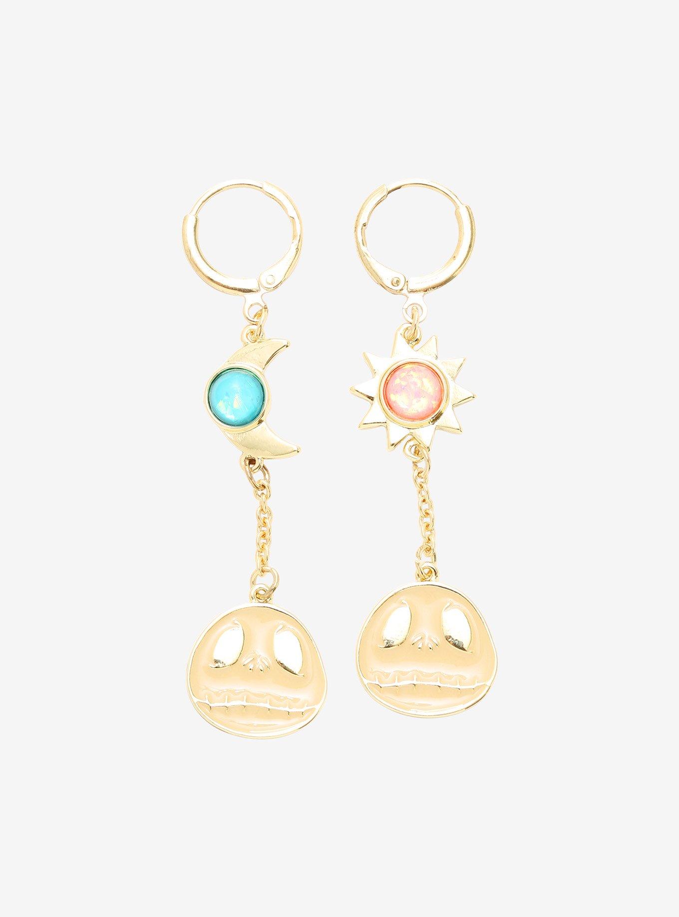The Nightmare Before Christmas Celestial Jack Skellington Mismatch Earrings, , hi-res