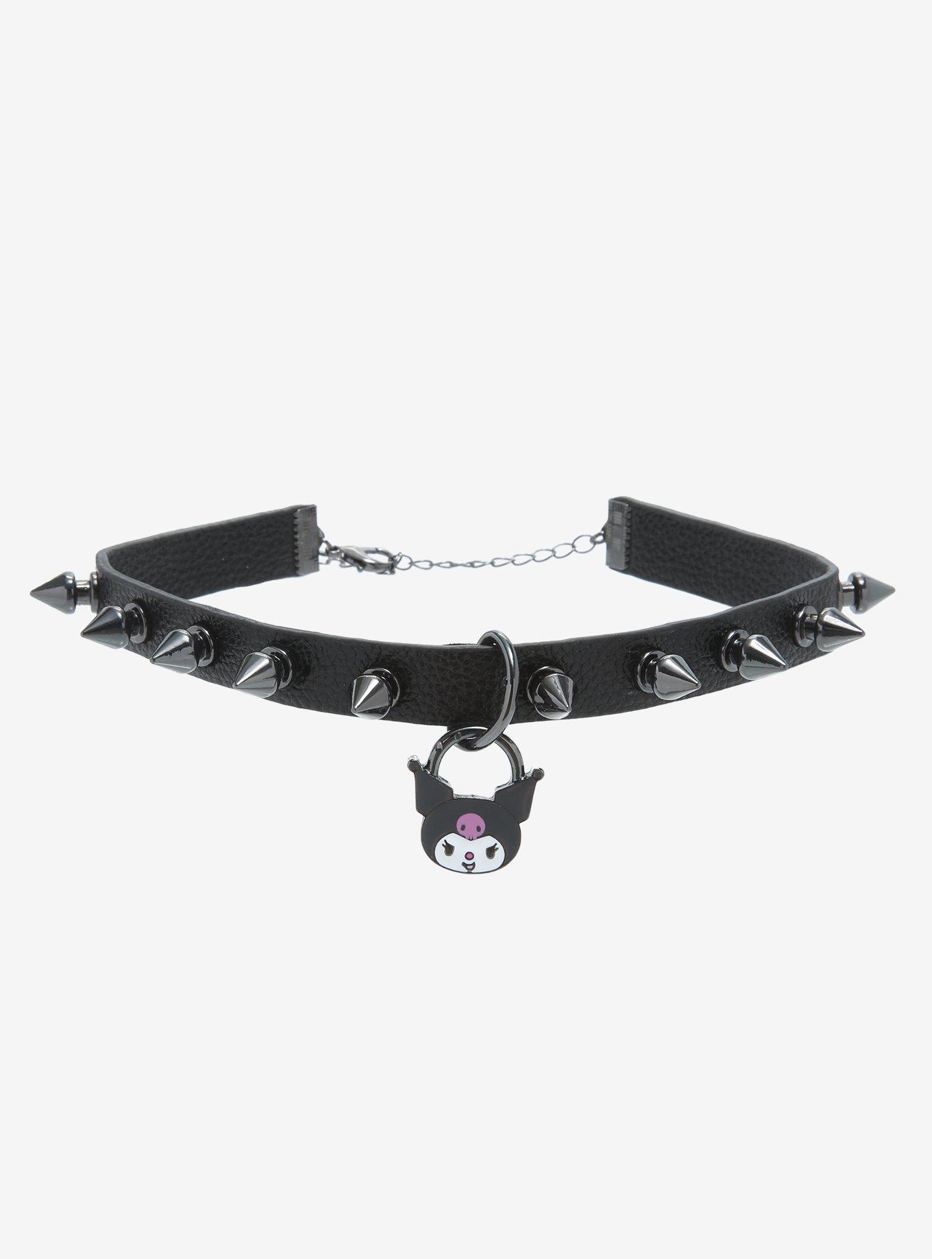 Kuromi Padlock Spiked Choker