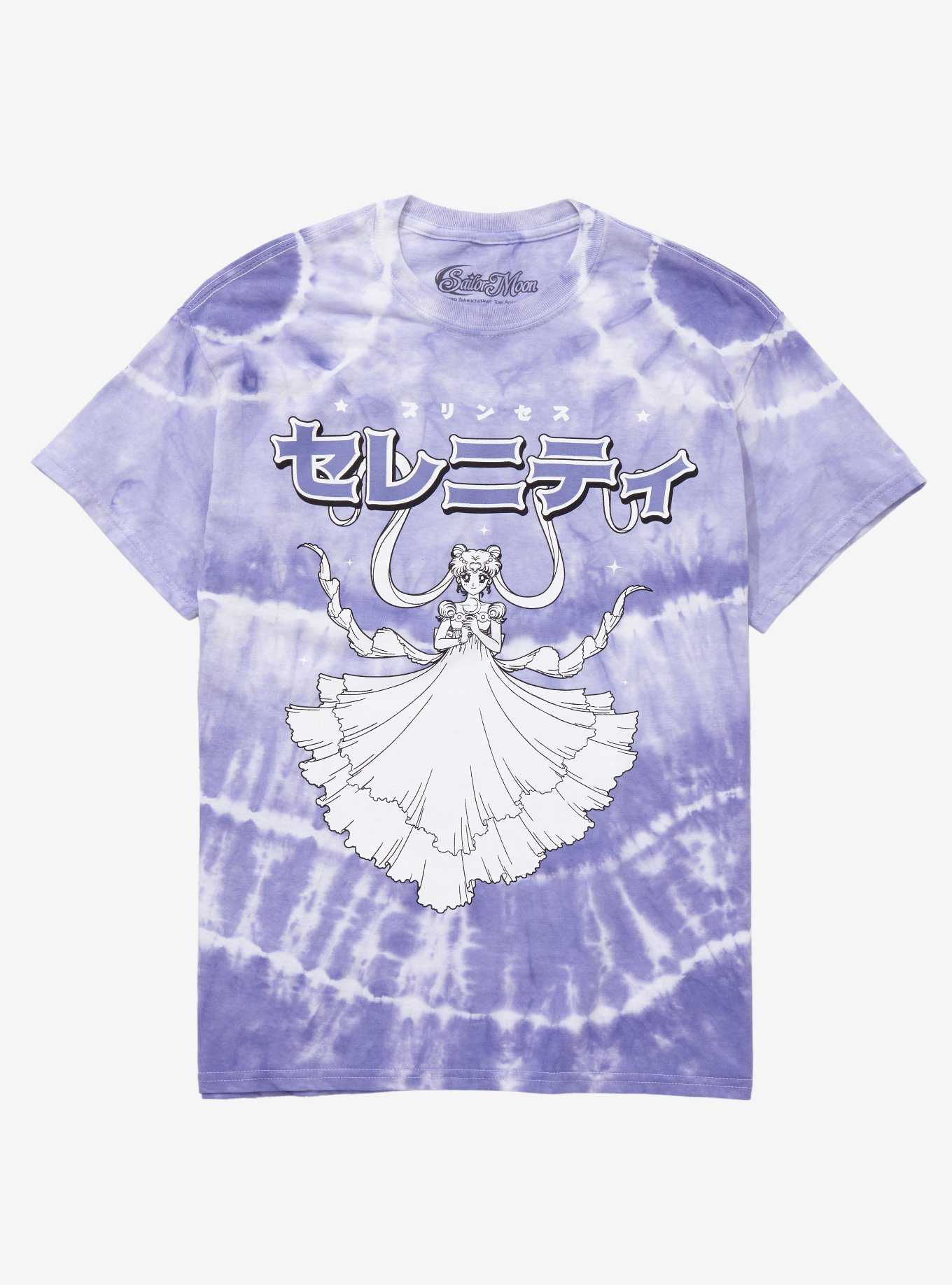 Sailor Moon Princess Serenity Katakana Women's Tie-Dye T-Shirt - BoxLunch Exclusive, , hi-res