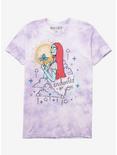 Disney The Nightmare Before Christmas Sally Enchanted By You Women’s Tie-Dye T-Shirt - BoxLunch Exclusive, LIGHT PURPLE, hi-res