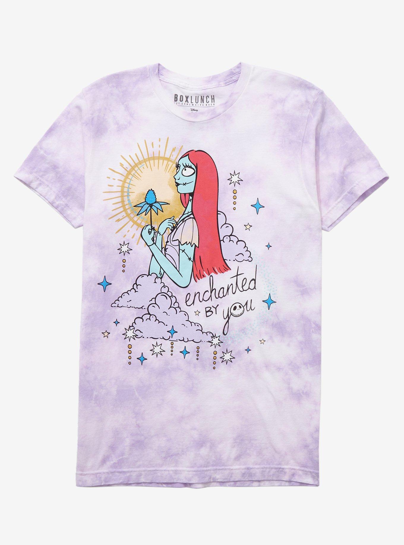 Disney The Nightmare Before Christmas Sally Enchanted By You Women&rsquo;s Tie-Dye T-Shirt - BoxLunch Exclusive, LIGHT PURPLE, hi-res