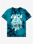 Disney Pixar Luca Trio Youth Tie-Dye T-Shirt - BoxLunch Exclusive, TIE DYE-NAVY, hi-res