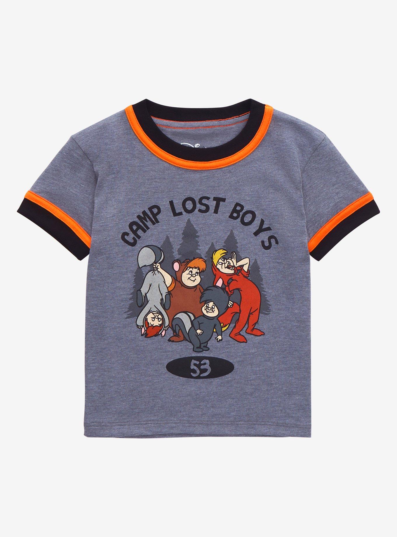 Disney Peter Pan Camp Lost Boys Toddler Ringer T-Shirt - BoxLunch Exclusive, GREY, hi-res