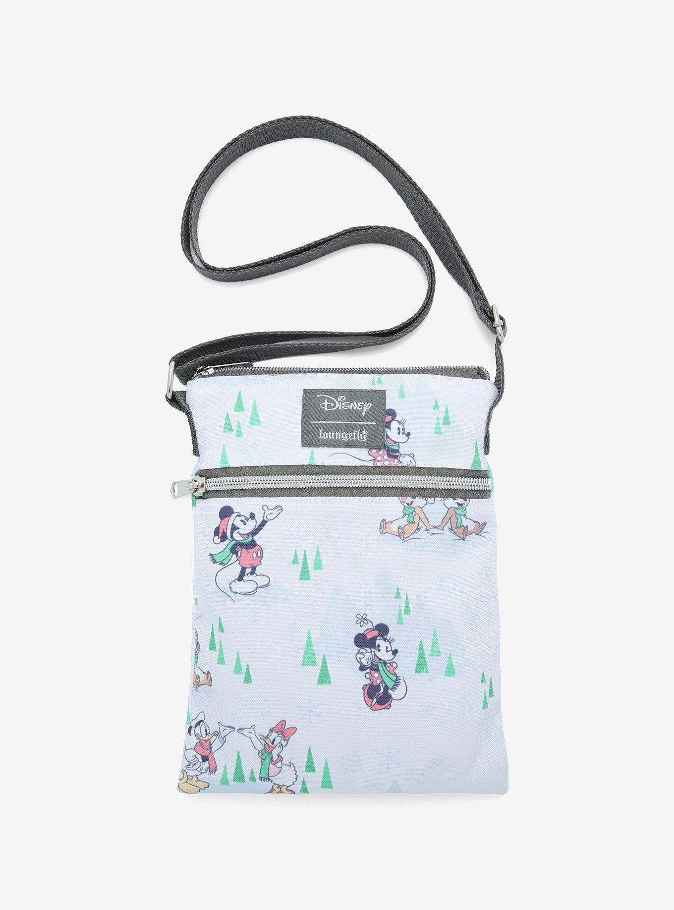 Loungefly Disney Mickey Mouse & Friends Snow Day Passport Crossbody Bag Hot Topic