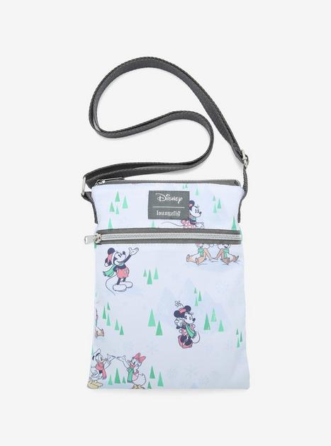 Loungefly Disney Mickey Mouse & Friends Snow Day Passport Crossbody Bag ...