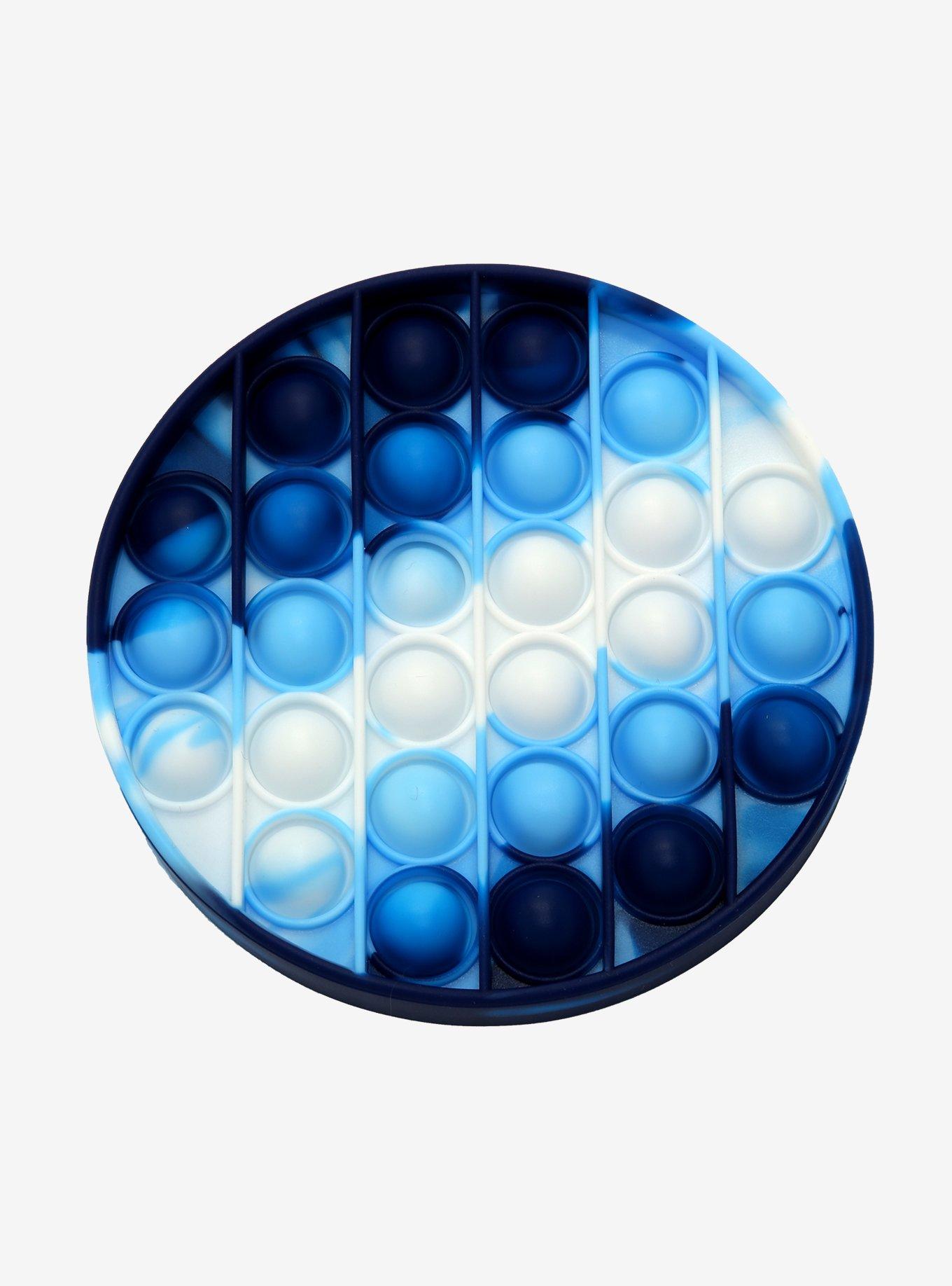 Pop'd Blue Ombre Fidget Silicone Circle, , hi-res