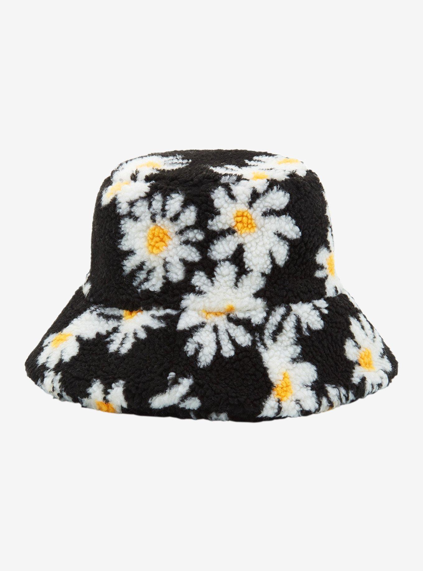 Daisy Fuzzy Bucket Hat, , hi-res