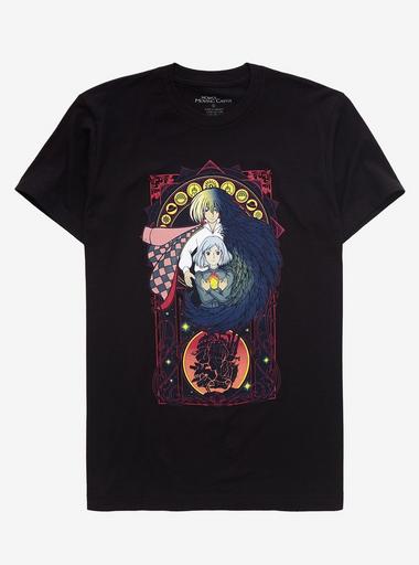 トップス Howl's moving Castle tee Studio Ghibli Howl's Moving Castle Sophie & Calcifer Women's