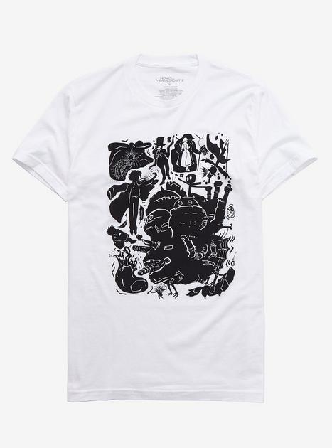 Studio Ghibli Howl's Moving Castle Icon Silhouettes T-Shirt | Hot Topic