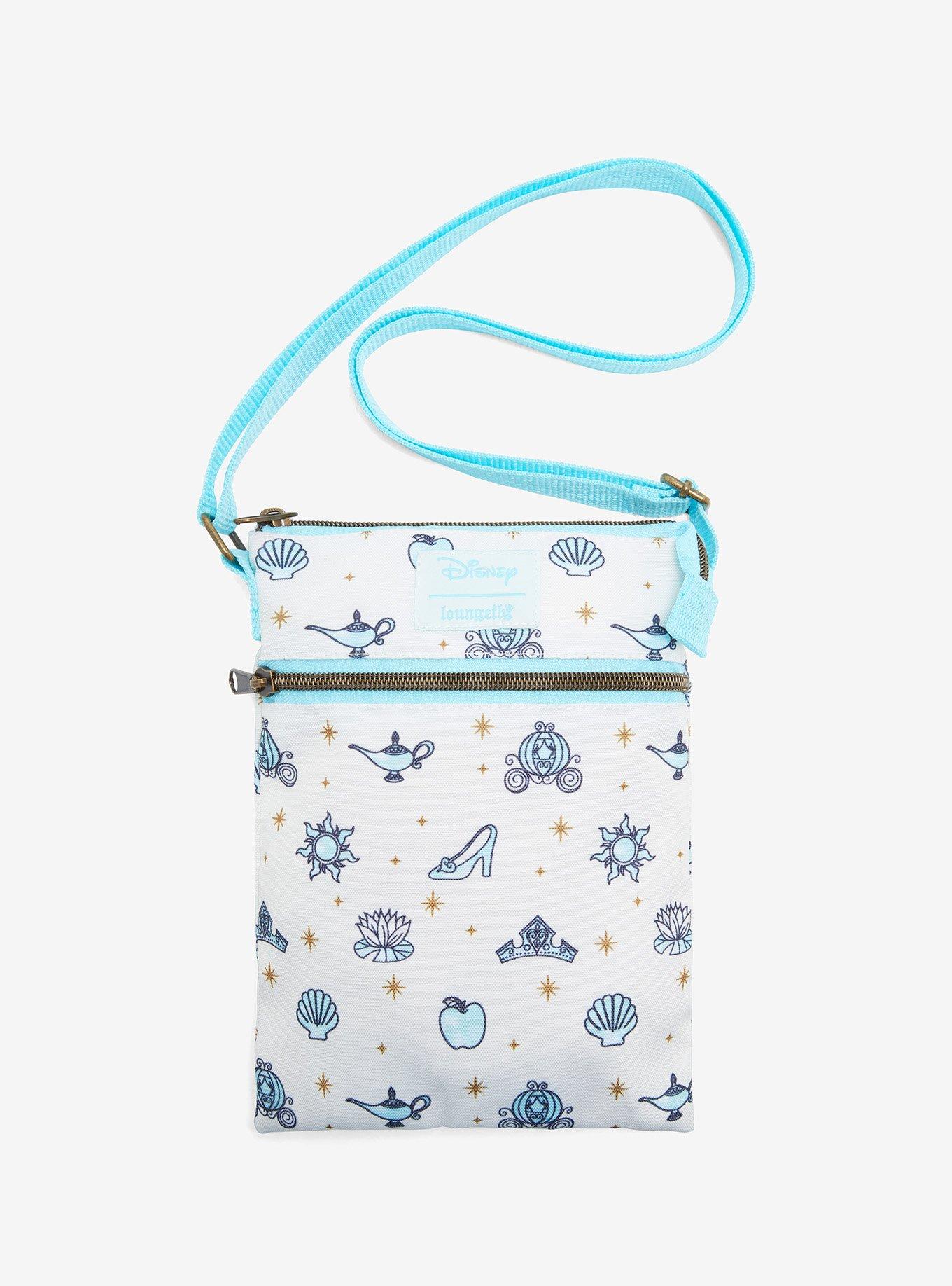 Loungefly Disney Princesses Icons Passport Crossbody Bag Hot Topic