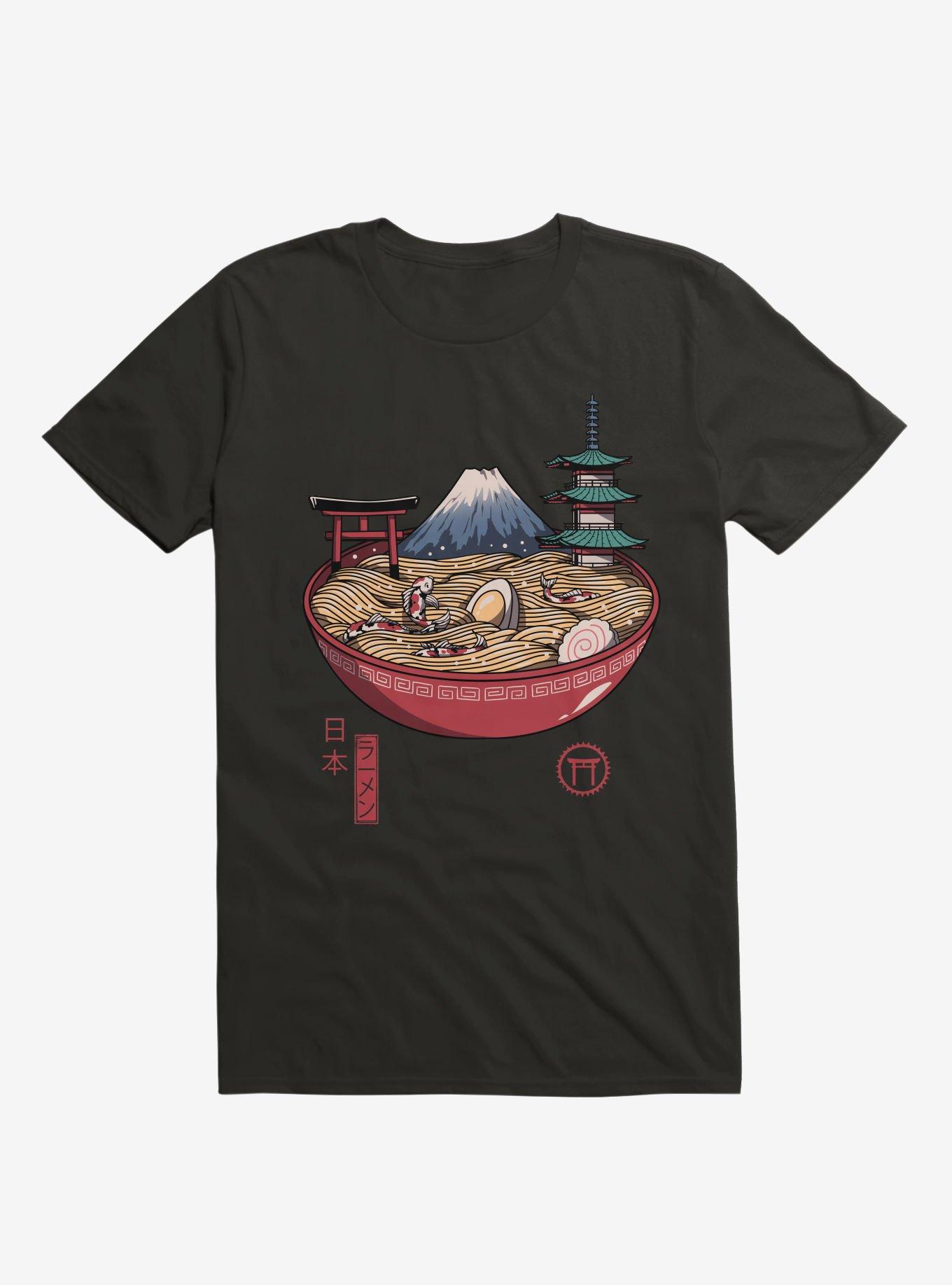 A Japanese Ramen Black T-Shirt, , hi-res
