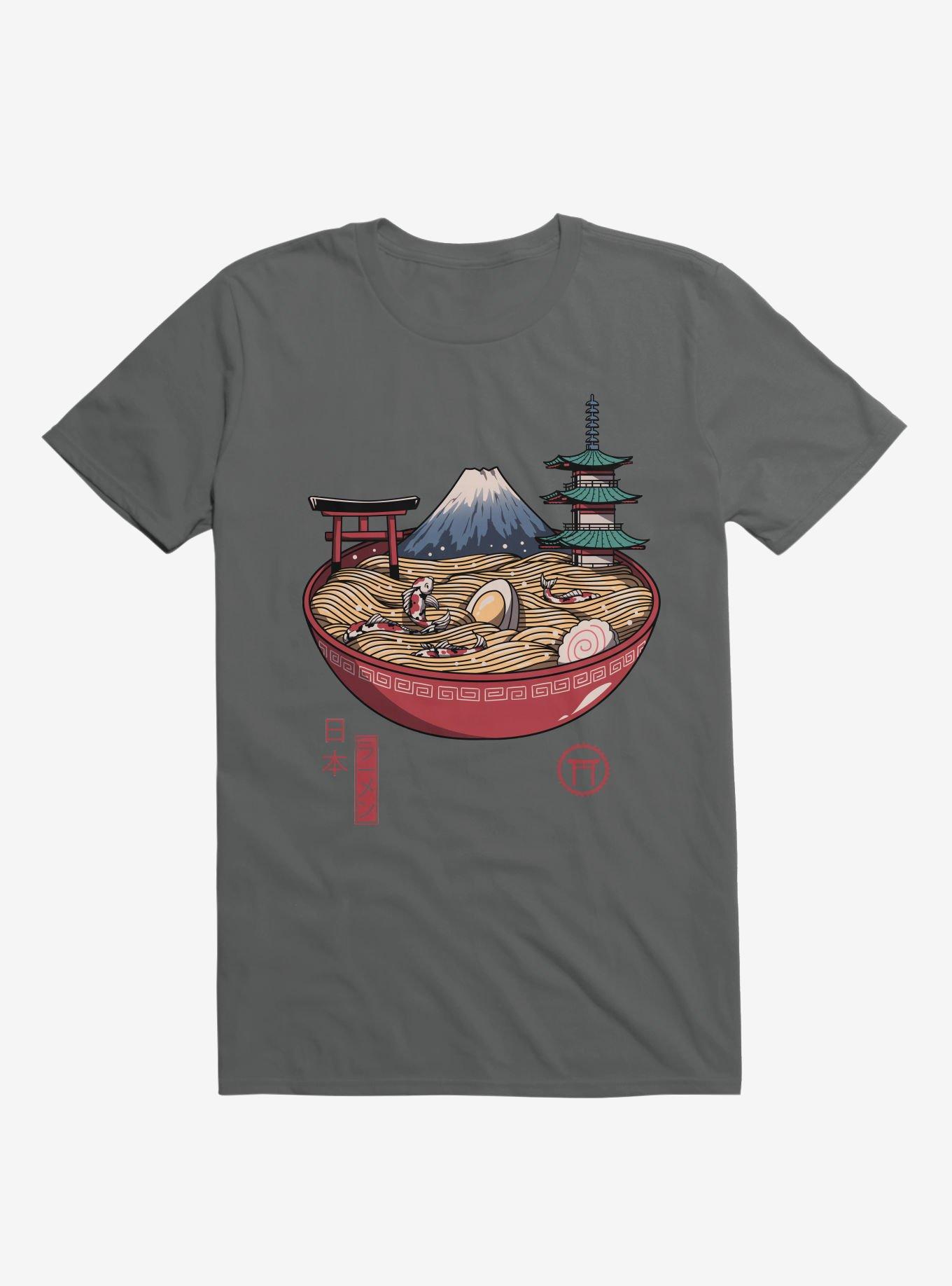 A Japanese Ramen Charcoal Grey T-Shirt, , hi-res