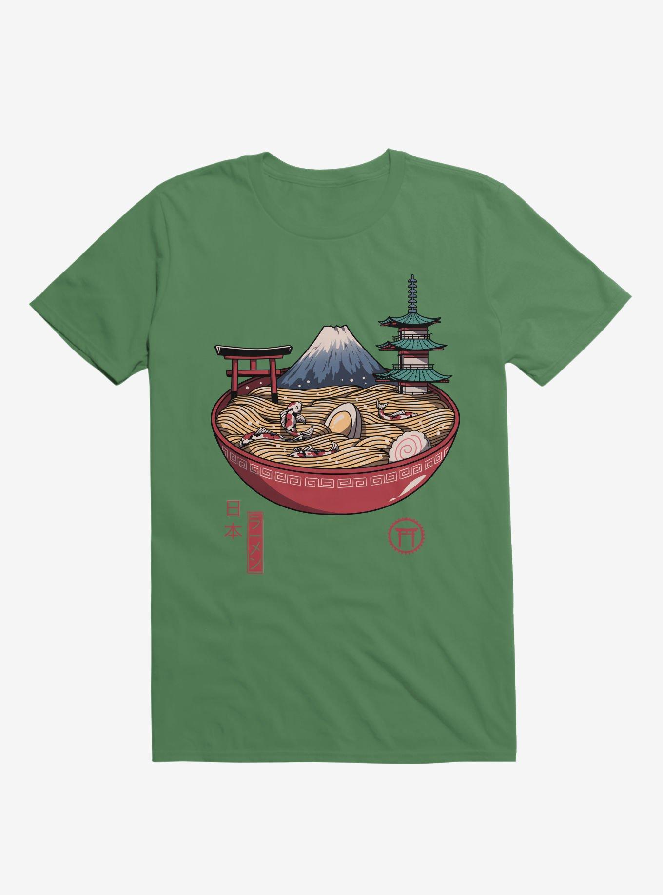 A Japanese Ramen Kelly Green T-Shirt, KELLY GREEN, hi-res