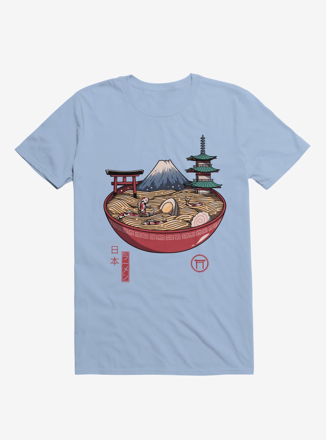 A Japanese Ramen Light Blue T-Shirt, , hi-res