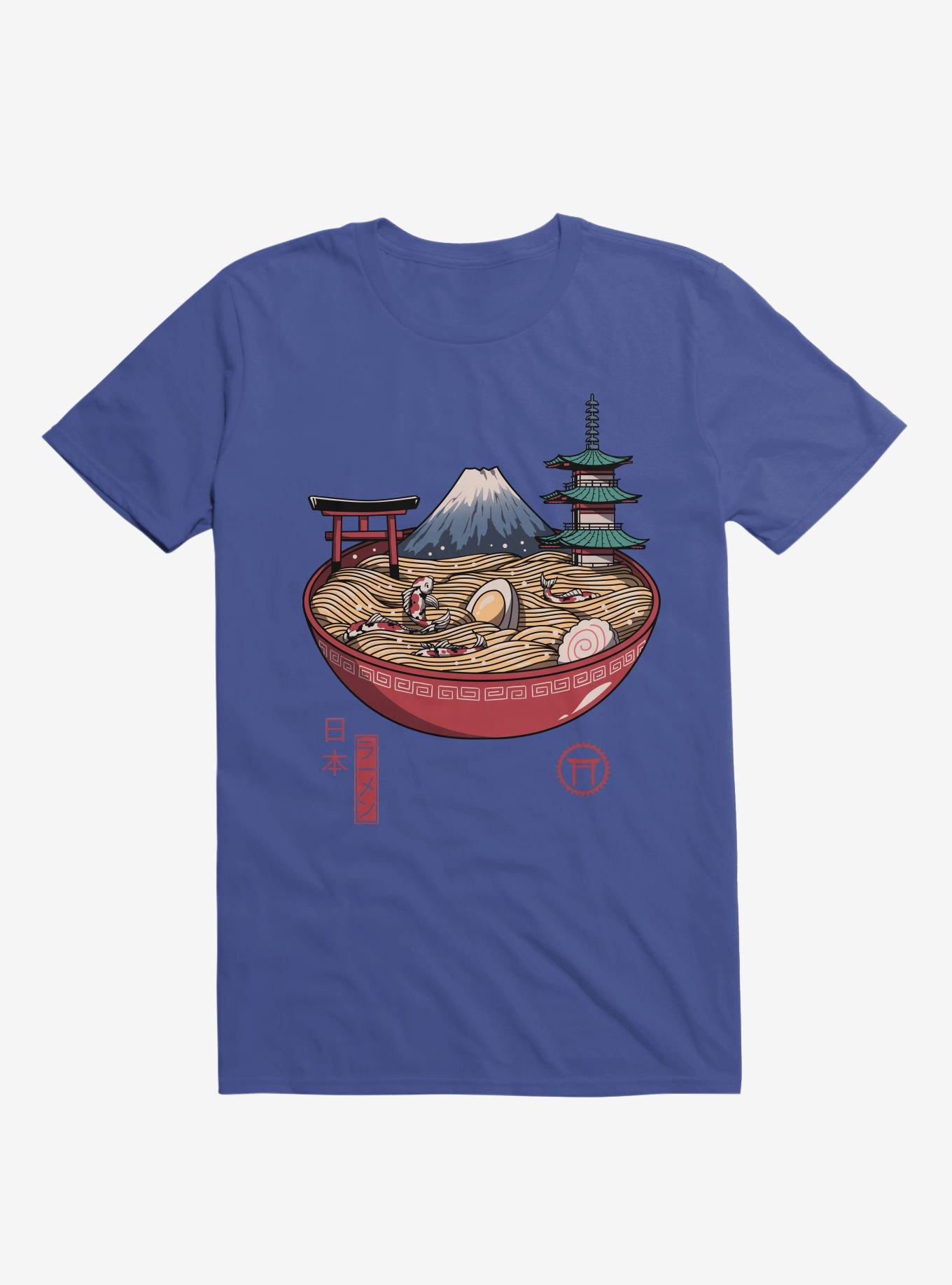 A Japanese Ramen Royal Blue T-Shirt, , hi-res